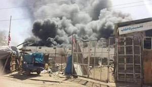 طيران العدوان يقصف مدرسة بمنطقة النوعة في ساقين بصعدة