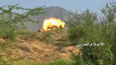 وحدة من الجيش واللجان تدمر دبابة أبرامز بموقع الشرفة بنجران