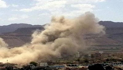 طيران العدوان السعودي يستهدف مديرية بني مطر بمحافظة صنعاء