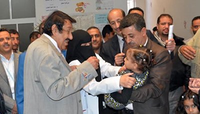 القائم بأعمال وزير الصحة يدشن الحملة الوطنية للتحصين ضد شلل الأطفال