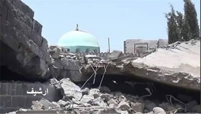 تضرر 127 مسجدا ومقبرة بالعاصمة صنعاء بفعل العدوان السعودي الأمريكي