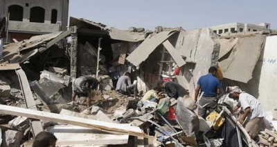 استشهاد 4 مواطنين باستهداف طيران العدوان منزل مواطن بساقين بصعدة