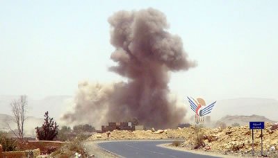 طيران العدوان يستهدف منطقة السواد بسنحان محافظة صنعاء