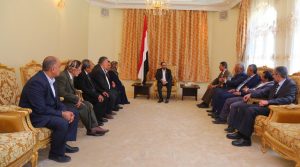 أعضاء الهيئة الوطنية لمكافحة الفساد يؤدون اليمين القانونية أمام الرئيس المشاط