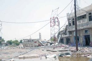 طيران العدوان يستهدف أبراج الاتصالات بمحافظة ذمار