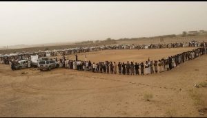 وقفة حاشدة بمستبأ حجة في الذكرى الخامسة لمجزرة سوق الخميس