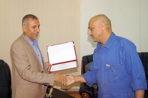 وزارة النقل تكرم عدداً من العاملين المبرزين بمناسبة عيد العمال