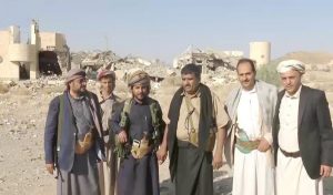 محافظ مأرب يطّلع على الدمار الذي خلفه العدوان في مديرية صرواح
