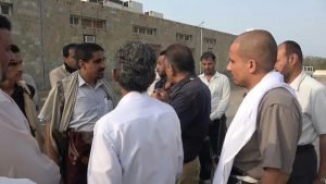 تفقد موقع انشاء وحدة الغسيل الكلوي بهيئة مستشفى الثورة العام بالحديدة