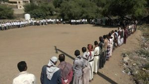 أبناء مدينة هجدة بمقبنة تعز يعلنون النفير العام إلى الجبهات