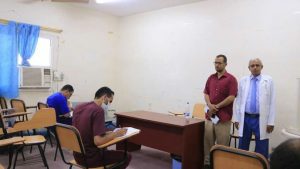 المجلس اليمني للاختصاصات الطبية بالحديدة يجري امتحان القبول لطلاب مساقات الجراحة والاشعة التشخيصية