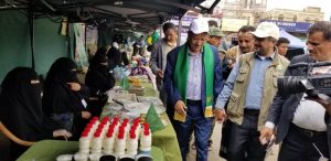 عضو السياسي الأعلى النعيمي يفتتح مهرجان “إليك يا رسول الله” للمنتجات المحلية