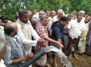 افتتاح مشروع مياه الخضاريا في الضحي بالحديدة