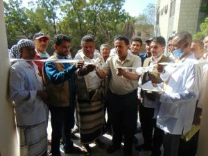 افتتاح مركز الاستقرار التغذوي العلاجي بمديرية بيت الفقية محافظة الحديدة