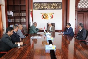 رئيس مجلس القضاء الأعلى يلتقي رئيس المؤسسة العامة للتأمينات الاجتماعية