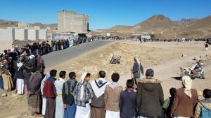 أبناء الحصن بصنعاء ينددون بتصعيد العدوان ويستنكرون صمت الأمم المتحدة
