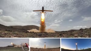 الإعلام الحربي يوزع مشاهد لعمليات إطلاق الطائرات المسيرة على العمقين السعودي والإماراتي  (صور)