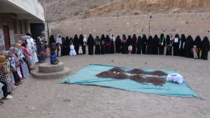 حرائر بيت عبدالحق في الحيمة الخارجية يسيرن قافلة مالية دعماً للمجاهدين