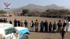 أبناء مديرية الحشوة بصعدة يعلنون النفير العام ورفد الجبهات بالمال والرجال