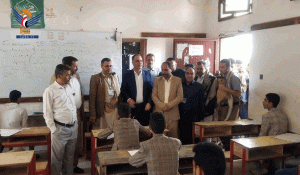 الصوفي يدشن اختبارات الشهادة الثانوية العامة بمحافظة حجة