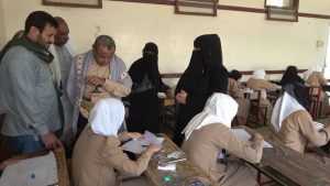 الدولة وبحر يتفقدان سير أداء اختبارات الشهادة الاساسية الحديدة