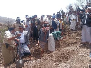 مديرية خدير الدمنة-تعز تدشن برنامج حصاد مياه الأمطار ببناء 6 حواجز مائية