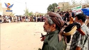 صعدة..وقفة قبلية في مديرية شدا الحدودية بذكرى الصرخة