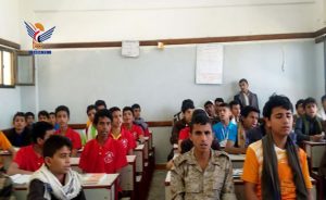 تفقد الأنشطة بمدرسة الشهيد الصماد بكحلان عفار في حجة