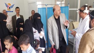 تدشين مخيم طبي مجاني لاستئصال اللوزتين بمستشفى جامعة صنعاء