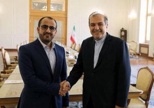 رئيس الوفد الوطني يلتقي كبير مستشاري الخارجية الإيرانية