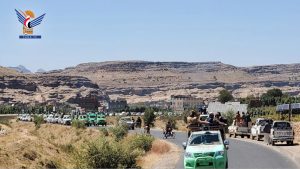 تشييع جثمان الشهيد العميد محمد ناصر مطهر في بني حشيش بصنعاء
