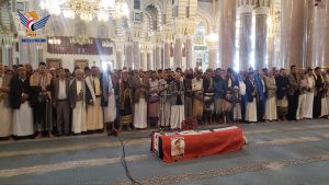 تشييع جثمان اللواء درهم عبده نعمان بصنعاء