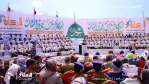 محافظةُ المحويت تشهدُ عرساً جماعياً لعدد 262 عريساً وعروساً