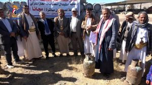 تدشين المرحلة الثانية من استبدال اسطوانات الغاز التالفة في عمران