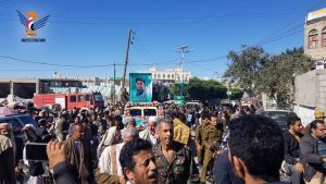 مدينة حجة تُشيع جثمان الفقيد المنشد طارق حسين شريف