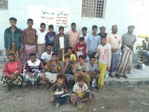مركز اللحية السمكي بالحديدة يستقبل 23 صياداً كانوا محتجزين لدى مرتزقة العدوان