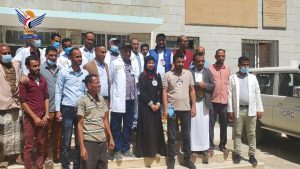 بعثة لجنة الصليب الأحمر تزور مستشفى هجدة المحوري في تعز