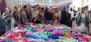 المحافظ إدريس يفتتح معرض الشهيد الرئيس الصماد للمشغولات اليدوية بمدينة البيضاء