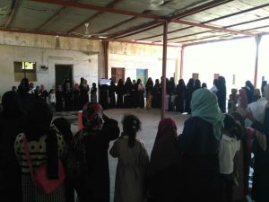 وقفات نسائية في المغلاف بالحديدة تضامنا مع الشعب الفلسطيني