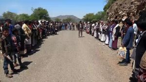 أبناء مديرية السلفية بريمة ينظمون وقفة قبلية إحياءً لذكرى الصرخة