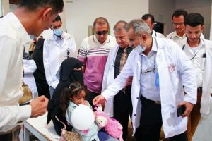 تدشين المخيم الطبي المجاني لمرضى الثلاسيميا في هيئة مستشفى الثورة العام بالحديدة