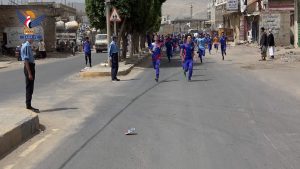 مدينة عمران تشهد سباقا رياضيا وعرضا كشفيا لطلاب مدرسة شهيد القرآن