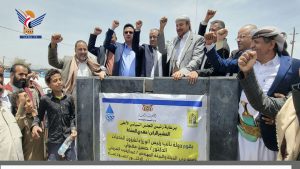 مقبولي والشرماني وعباد يدشنون تنفيذ مشروع الخط الناقل للصرف الصحي بأمانة العاصمة