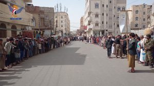 وقفات بمديرية الثورة في أمانة العاصمة بمرور 3000 يوم من العدوان والحصار