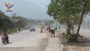 تدشين مشاريع إعادة تأهيل الجولات والجزر الوسطية في مدينة إب