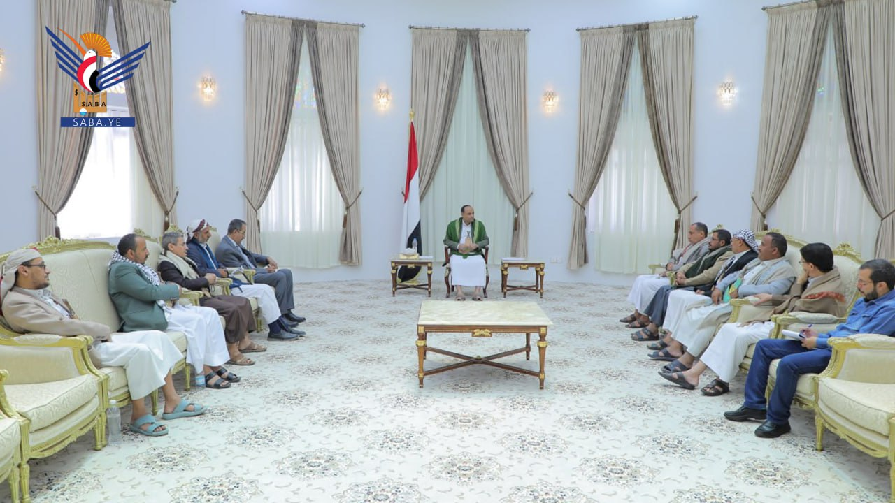 الرئيس المشاط يلتقي اللجنة المركزية للحملة الوطنية لنصرة الأقصى