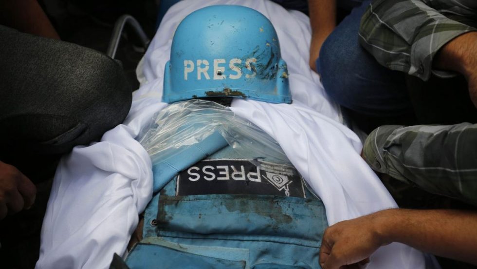 استشهاد 75 صحفيا فلسطينيا واعتقال 43 منذ بدء العدوان الصهيوني على غزة