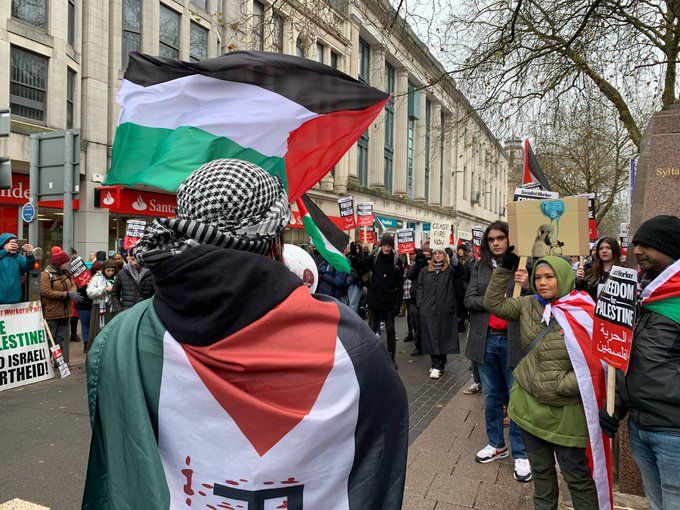 عشرات المظاهرات التضامنية مع غزة في مختلف المدن البريطانية