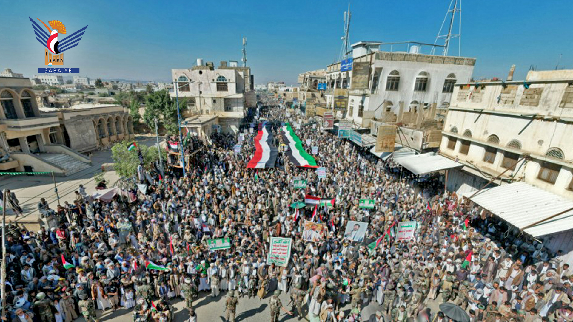 أربع مسيرات حاشدة بصعدة نصرة لغزة واستعداداً لأي خيارات دعماً لفلسطين