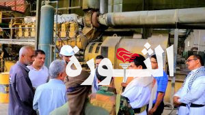 عطيفة وقطران يطلعان على سير العمل بمصنع أسمنت باجل في الحديدة